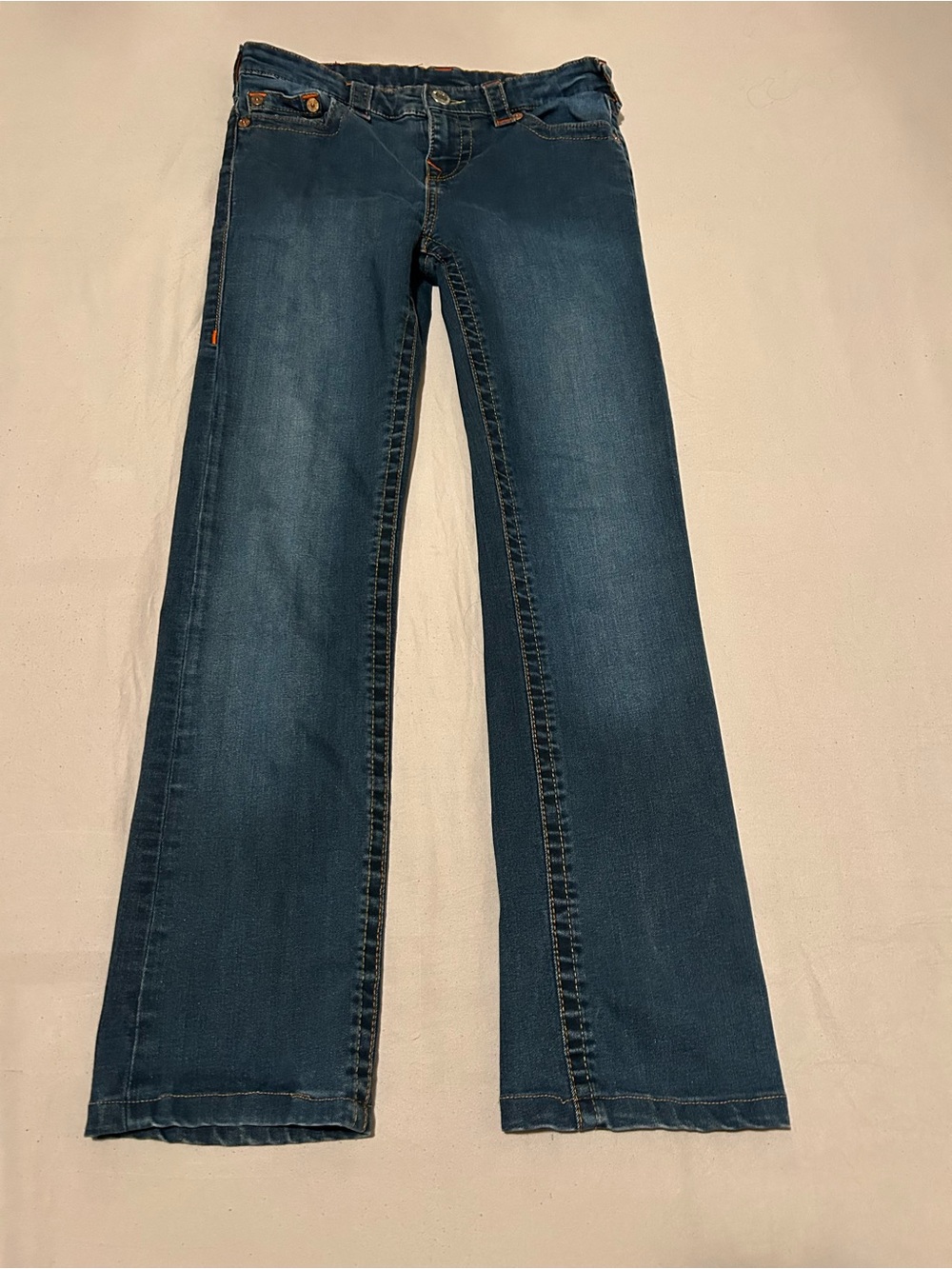 True Religion Boys Medium Blue Straight-Leg Jeans